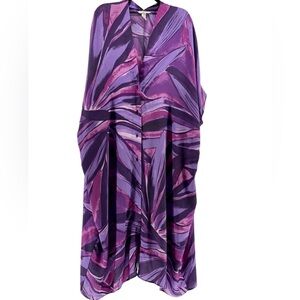 H&M Purple Patterned Dress size Xs/s floor  length NWT